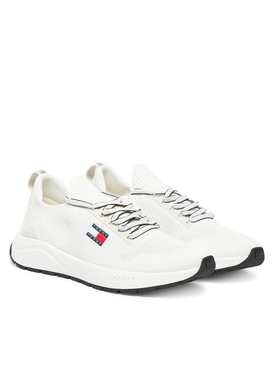 Tommy Jeans Αθλητικά Tommy Jeans Tjm Runner Knitted EM0EM01580 Εκρού