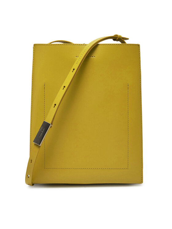 Calvin Klein Ročna torba Calvin Klein Line Ns Crossbody Lth Bag LV04F3005G Zelena