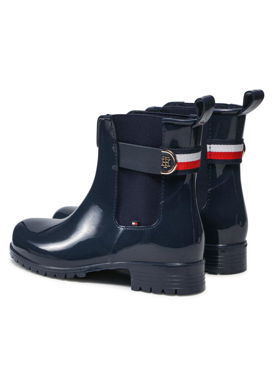 Tommy Hilfiger Wellington Tommy Hilfiger Th Hardware Rainboot FW0FW05968 Blu scuro