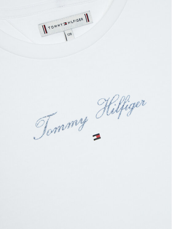 Tommy Hilfiger Tommy Hilfiger Majica KG0KG08298 S Bela Regular Fit