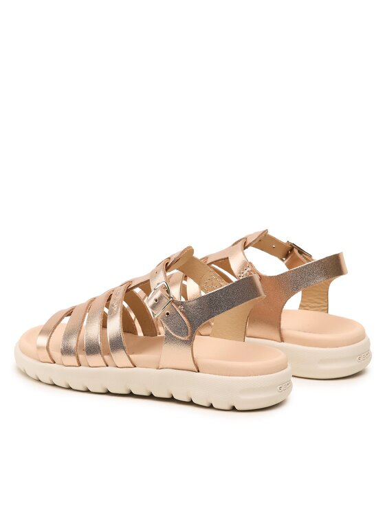 Geox Sandały Geox J Sandal Soleima Gir J35GSB000CFC7018 S Złoty