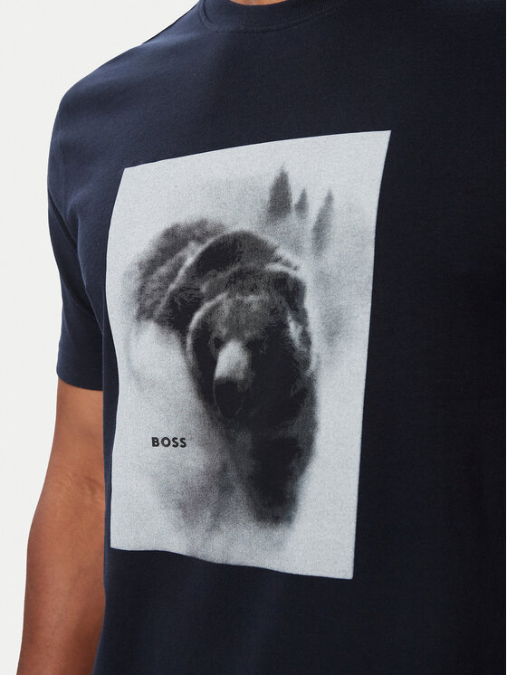 BOSS BOSS Camiseta 50571288 Azul marino Regular Fit