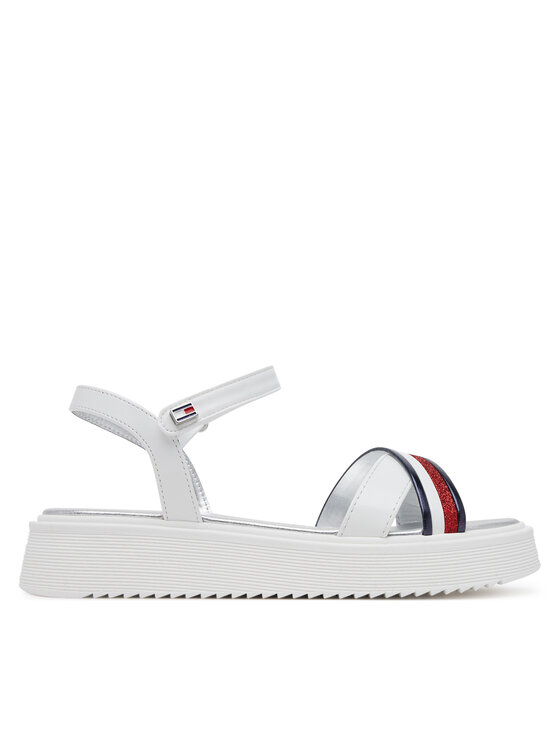 Tommy Hilfiger Sandali Tommy Hilfiger Sandal T4A2-33799-0273 S Bianco