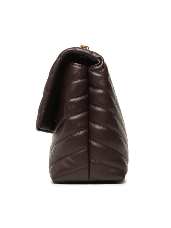 Tory Burch Kabelka Tory Burch Kira Chevron Small Convertible Shoulder Bag 90452 Bordó