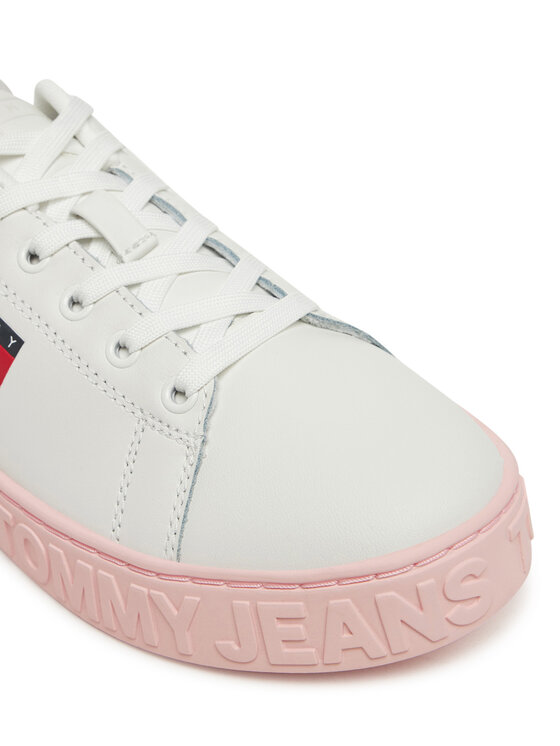 Tommy Jeans Sneakersy Tommy Jeans Tjw Logo Outsole Sneaker Ess EN0EN02703 Biały