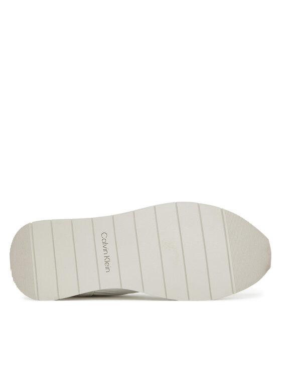 Calvin Klein Tenisice Calvin Klein Low Prof Runn Laceup Tape HM0HM01897 Bijela