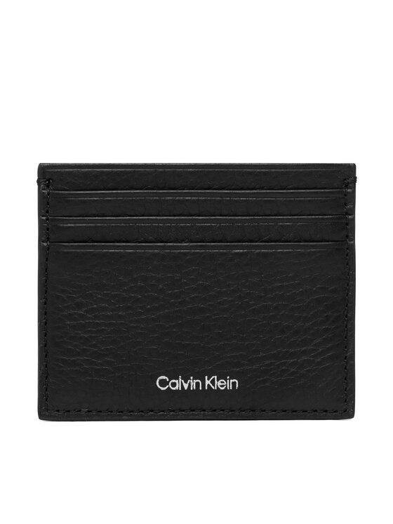 Calvin Klein Poklon set Calvin Klein Foil Emboss Cardholder + Belt LV04D0020G Crna