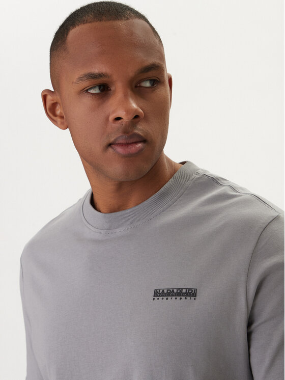 Napapijri Napapijri Camiseta Smallbox NP0A88TR Gris Regular Fit