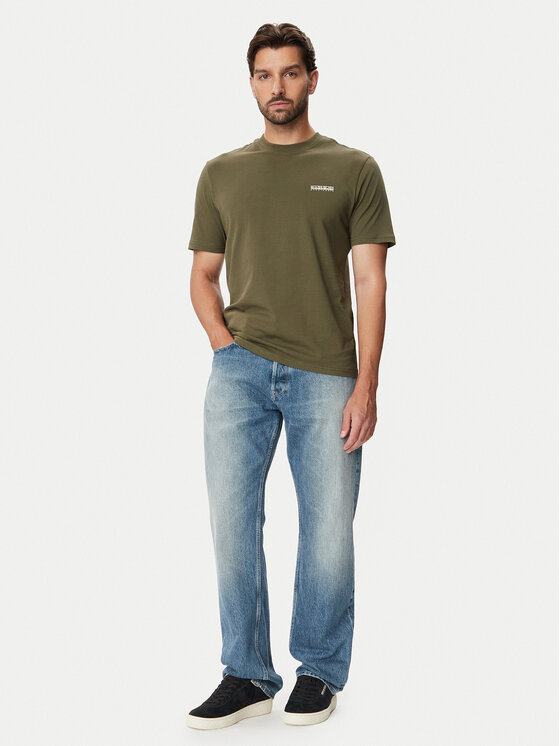 Napapijri Napapijri Camiseta NP0A88TR Caqui Regular Fit