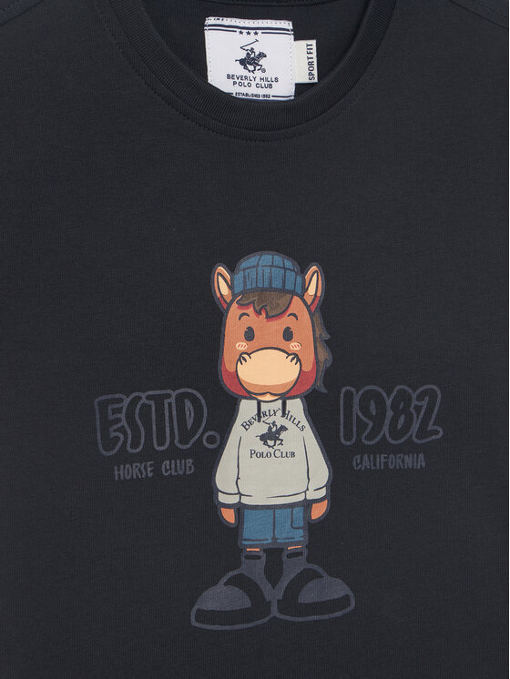 Beverly Hills Polo Club Beverly Hills Polo Club Футболка P-SS26B-TS0135 Cиній Regular Fit