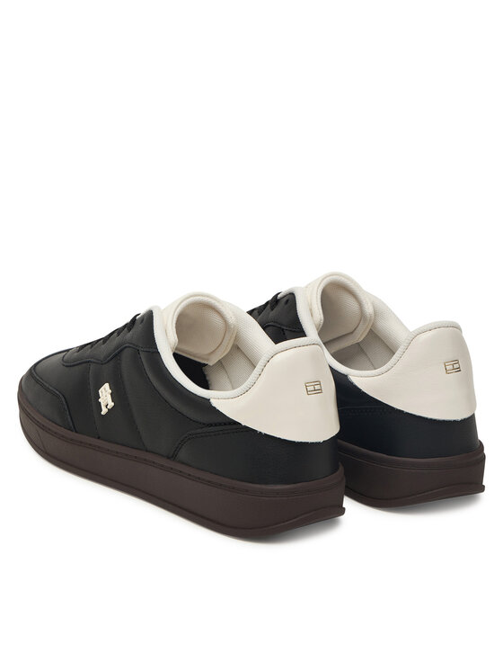Tommy Hilfiger Sneakersy Tommy Hilfiger Heritage Shiny FW0FW08823 Čierna