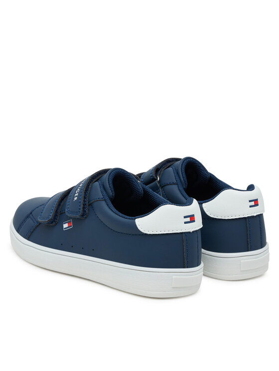 Tommy Hilfiger Sneakersy Tommy Hilfiger Low Cut Velcro Sneaker T1X9-34062-1355 S Granatowy
