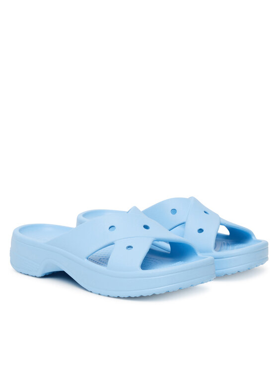 Crocs Шльопанці Crocs Classic Women's Cross Strap 210840 Голубий