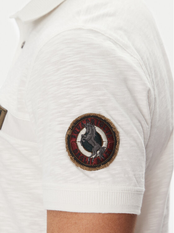 Aeronautica Militare Aeronautica Militare Polo marškinėliai 251PO1865J680 Balta Regular Fit