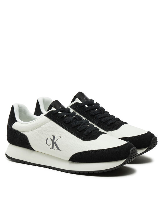 Calvin Klein Jeans Tenisice Calvin Klein Jeans Runner Laceup Low Mix Mg YW0YW01798 Bijela