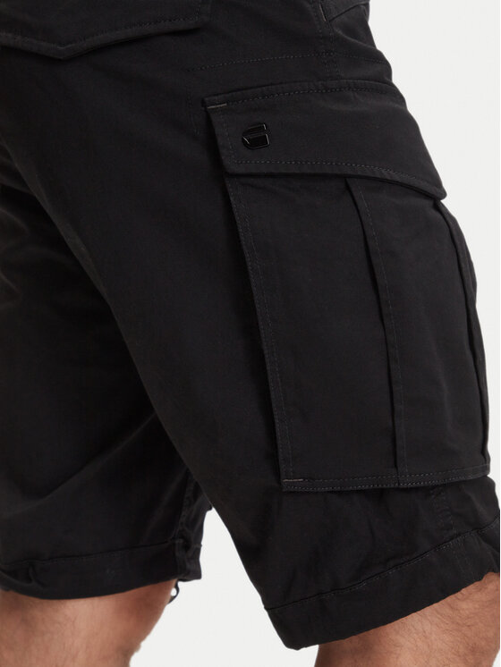 G-STAR G-Star Raw Σορτς υφασμάτινο Rovic Zip D26214-5126 Μαύρο Relaxed Fit