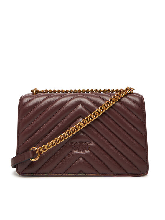 PINKO Kabelka PINKO Love One Mini Dc AI 25-26 PLTT 100074 A0GK Bordová