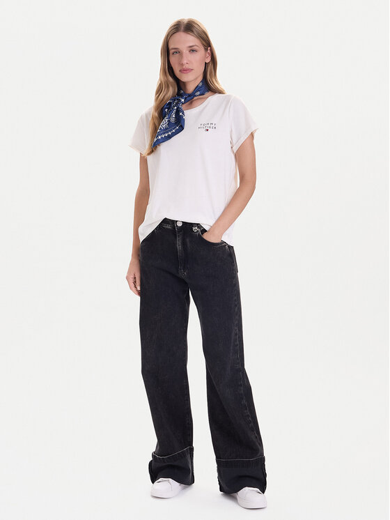 Tommy Hilfiger Tommy Hilfiger Camiseta UW0UW04525 Beis Relaxed Fit
