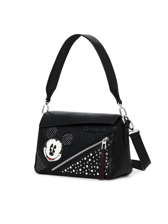 Desigual Torbica Desigual Mickey Studstyle Phuk 24WAXP71 Crna