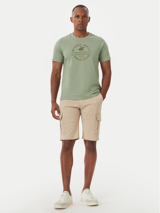 Beverly Hills Polo Club Beverly Hills Polo Club Футболка M1369 Зелений Regular Fit