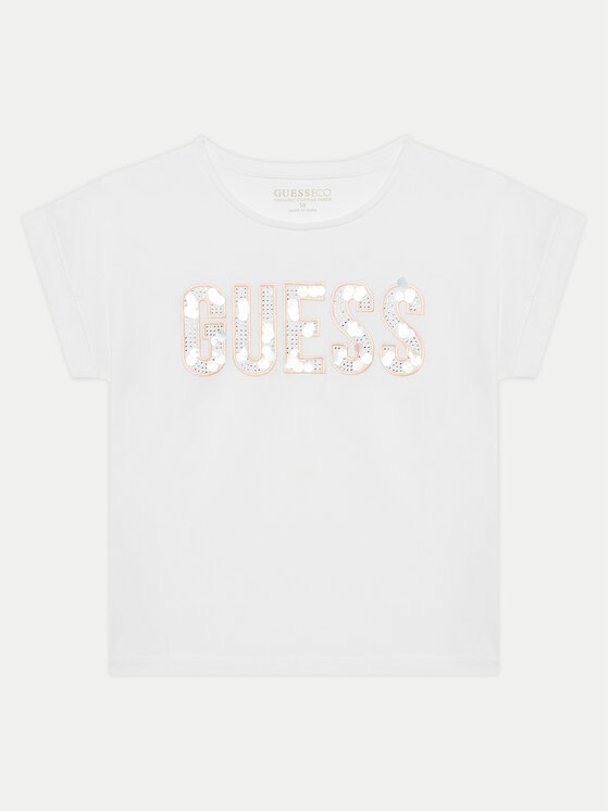 Guess Guess Camiseta J5GI09 K6YW4 Blanco Regular Fit