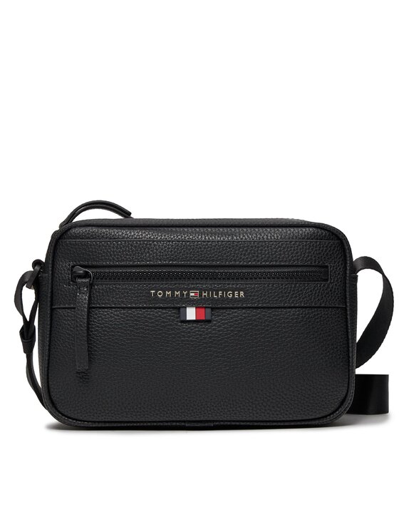 Tommy Hilfiger Maža rankinė Tommy Hilfiger Essential Pu Ew Reporter AM0AM12093 Juoda