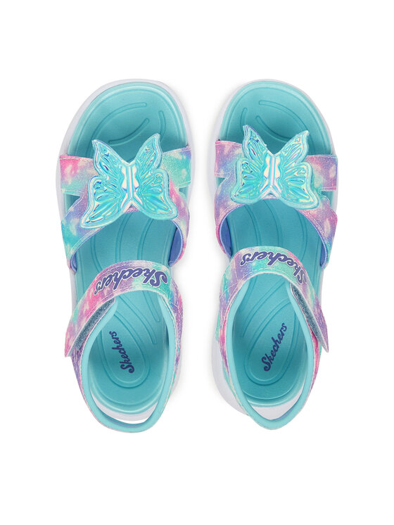 Skechers Босоніжки Skechers Jumpsters Sandal - Butterfly Brites 303109L/AQMT Голубий