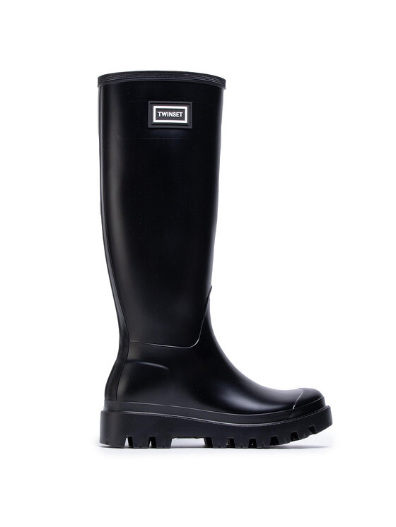 TWINSET Гумові чоботи TWINSET Rain Boot 202tcp21 Чорний