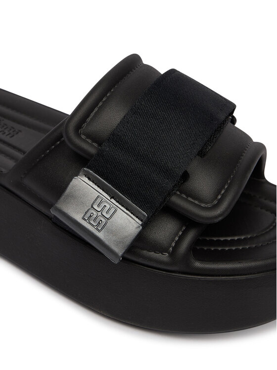 Melissa Шльопанці Melissa Melissa Free Fuzzy Slide Platform Ad 37835 Чорний