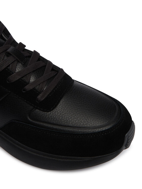 Calvin Klein Tenisice Calvin Klein City Runner Laceup Tape Lth HM0HM02033 Crna