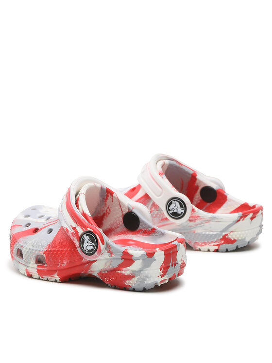 Crocs Natikači Crocs Classic Marbled Clog T 206838 Bela