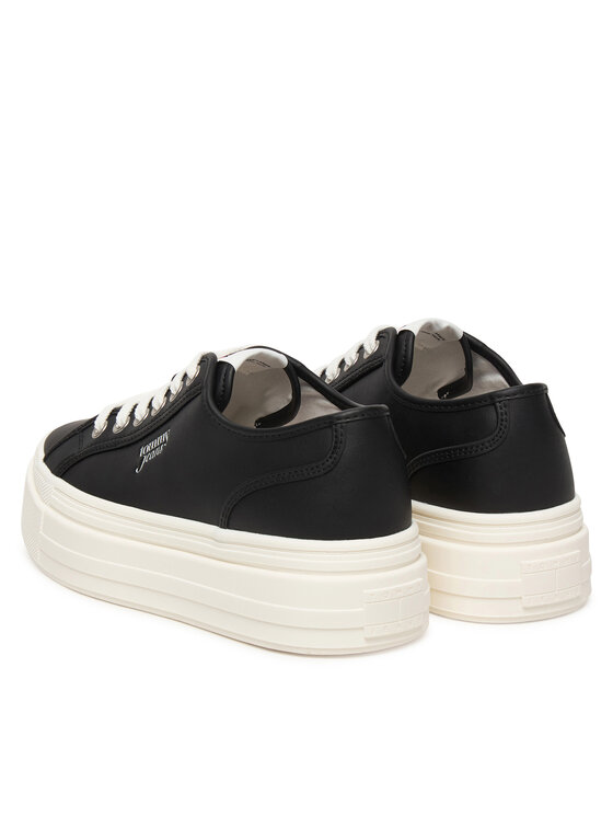 Tommy Jeans Tenisice Tommy Jeans Tjw Flatform Sneaker Ltr EN0EN02964 Crna