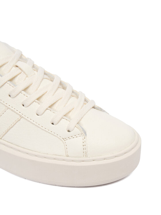 D.A.T.E. Снікерcи D.A.T.E. Hill Low Fur Platform W431-HPF-MN Écru