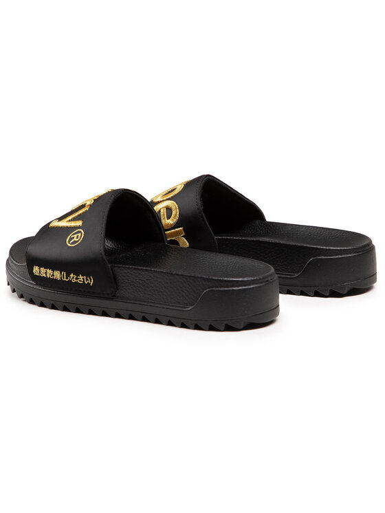 Superdry Şlapi Superdry Satin Flatform Slide WF310126A Negru