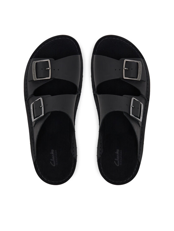 Clarks Шльопанці Clarks Solsbury Strap 26180885 Чорний
