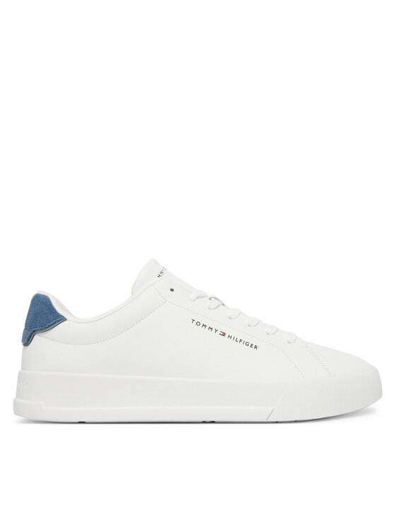 Tommy Hilfiger Sneakers Tommy Hilfiger Th Court Lth Detail Ess FM0FM05367 Bianco