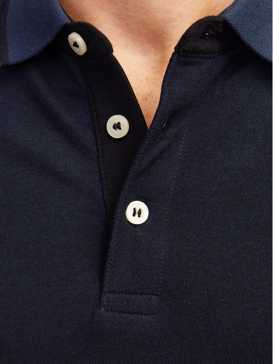 Jack & Jones Jack & Jones Polo Paulos 12136668 Azul marino Slim Fit