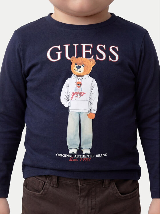 Guess Guess Μπλουζάκι N6YI06 K3794 Σκούρο μπλε Regular Fit