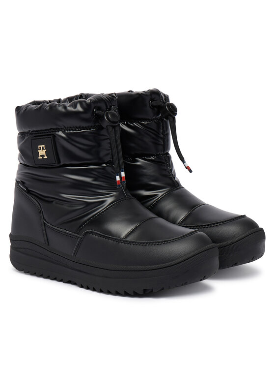 Tommy Hilfiger Snehule Tommy Hilfiger Loki T3AD-35206-1474 S Čierna
