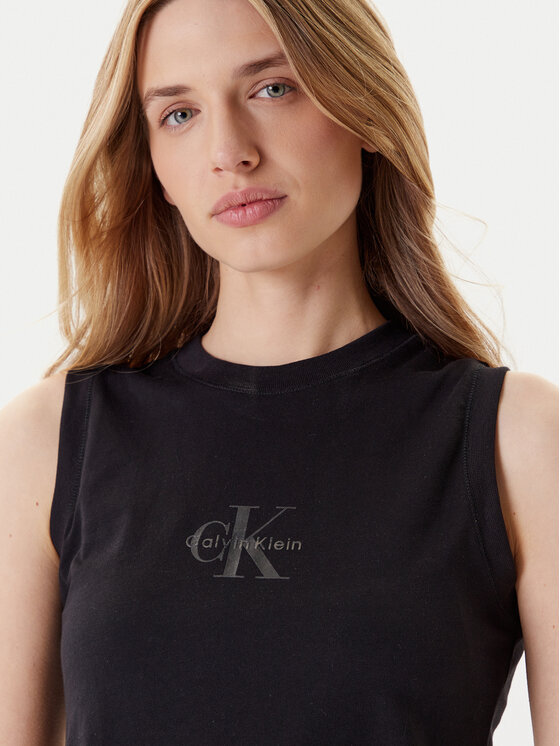 Calvin Klein Jeans Calvin Klein Jeans Felső LV047C852G Fekete Regular Fit