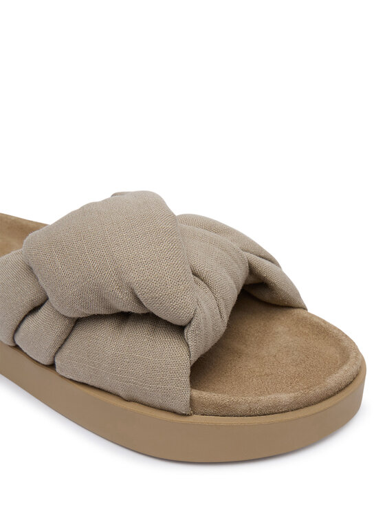 Inuikii Шльопанці Inuikii Oversized Linen Knot 1004.003.0171.250 Бежевий
