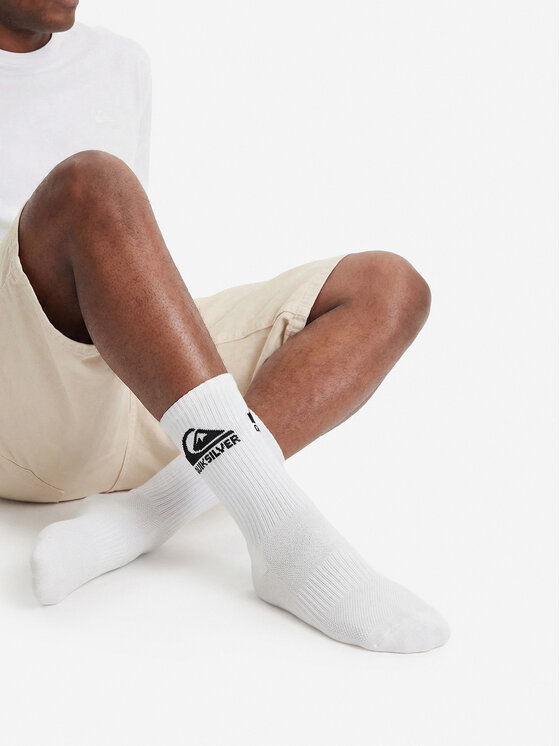 Quiksilver Довгі шкарпетки Quiksilver AS_QUIKSILVER_101W_SS25 (3-PACK) Білий