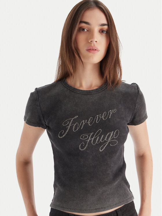 HUGO HUGO Camiseta Dever 50546936 Negro Slim Fit