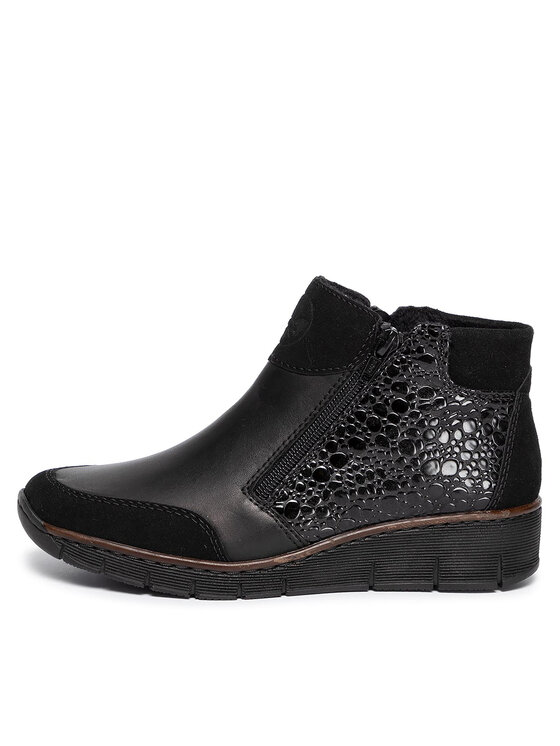 Rieker Botine Rieker 53782-00 Negru