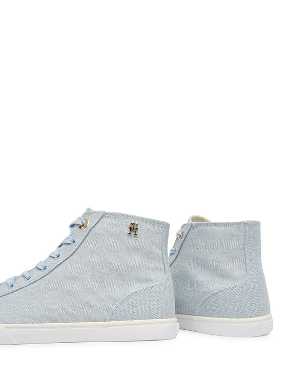 Tommy Hilfiger Sneakersy Tommy Hilfiger Th Chic Low Profile Mid Cut FW0FW09356 Světle modrá