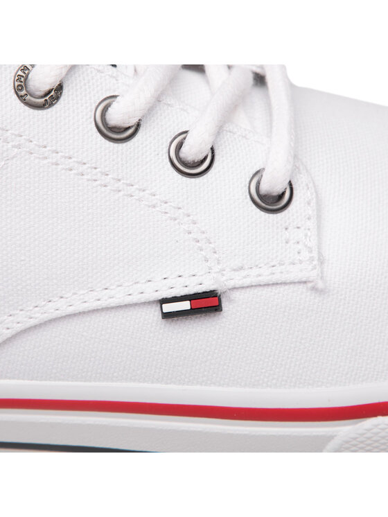 Tommy Jeans Zapatillas de tenis Tommy Jeans Textile Sneaker EM0EM00001 Blanco