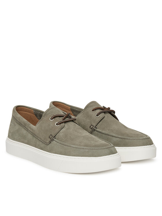 Calvin Klein Обувки Calvin Klein Hybrid Lace Up Boat Nu HM0HM01892 Зелен