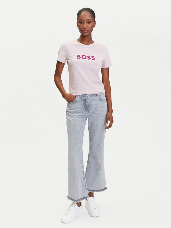 BOSS BOSS Футболка C_Elogo_5 50501139 Рожевий Regular Fit