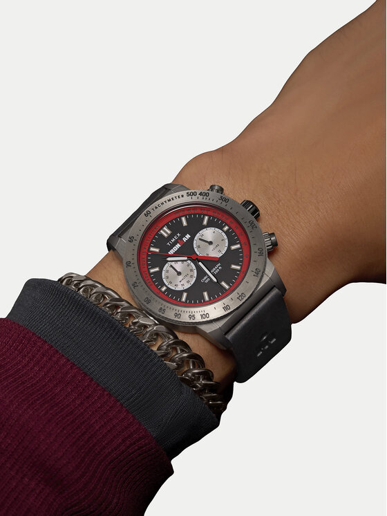 Timex Годинник Timex Ironman® Challenger Chronograph TW2Y01900 Чорний