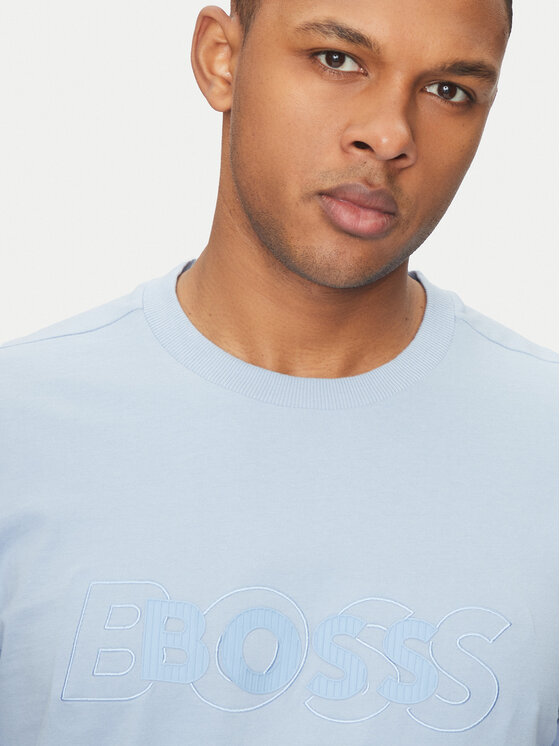 BOSS BOSS Футболка 50531271 Блакитний Regular Fit